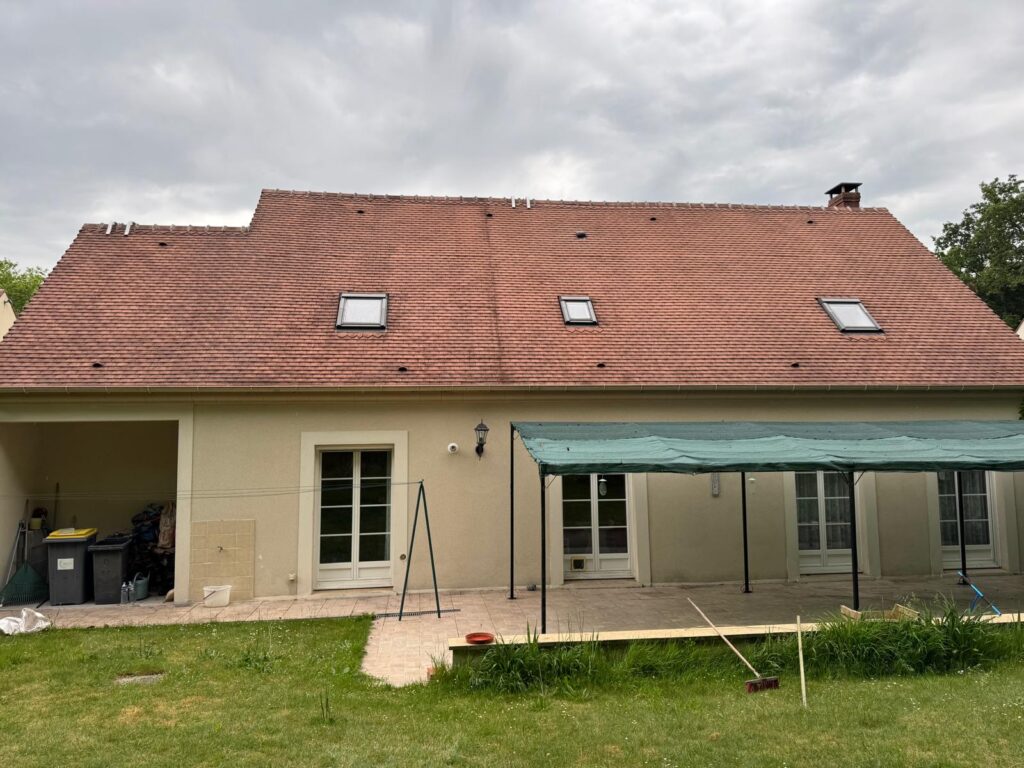 Démoussage, toiture, Nemours
